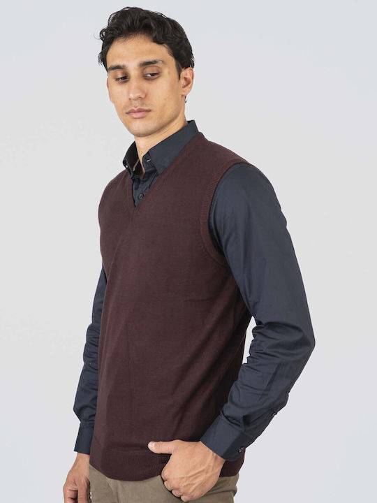 Knit Sweater Bordeaux Melange