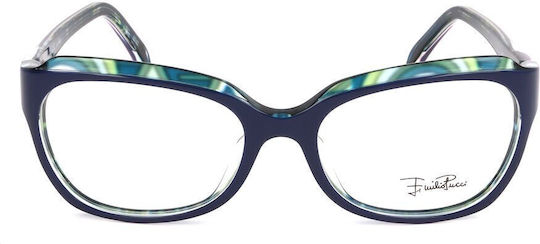 Women's Acetate Prescription Eyeglass Frames Blue EP2668 400