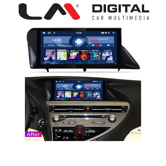 LM Digital Ηχοσύστημα Αυτοκινήτου για Lexus RX 2009 > 2014 (Bluetooth/USB/WiFi/GPS/Apple-Carplay/Android-Auto)