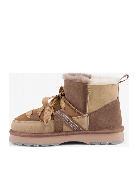 Blurred Micro Women's Ankle Boots Brown
