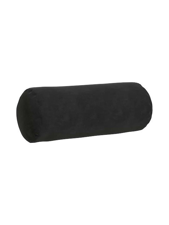 vidaXL Sofakissen Aus Samt Schwarz 40x15cm