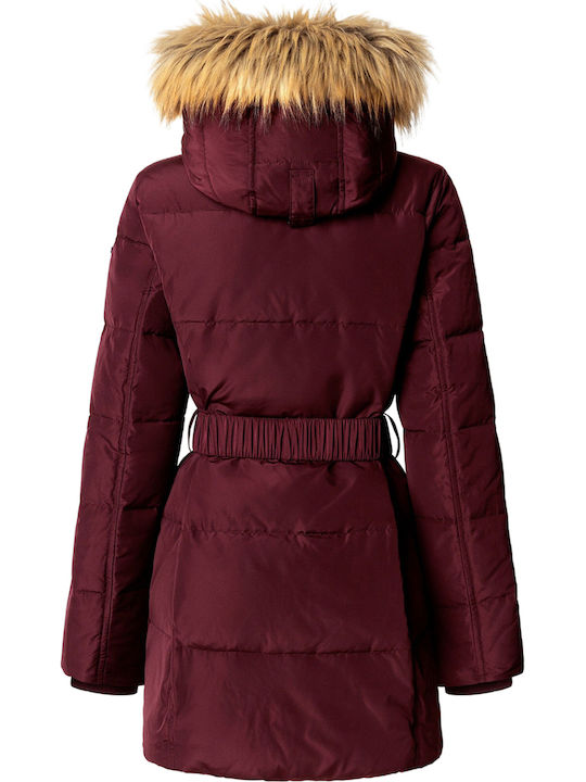 Women's Lifestyle Jacket for Winter Merlot Red