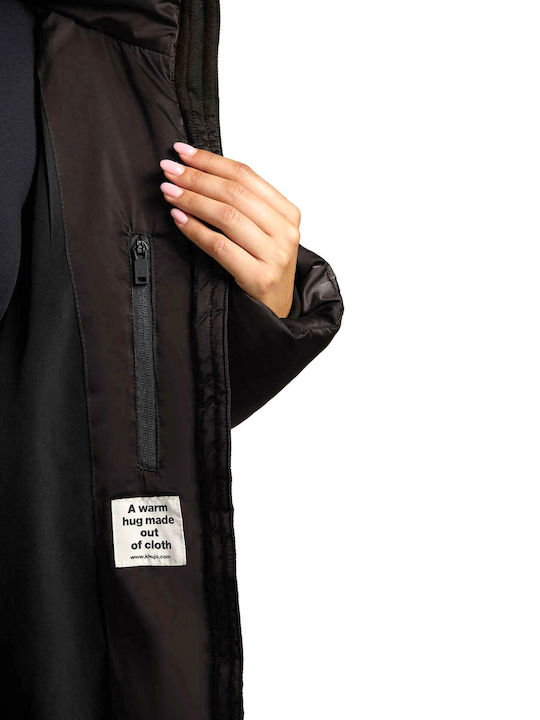 Γυναικείο Μπουφάν για Χειμώνα Black/brown