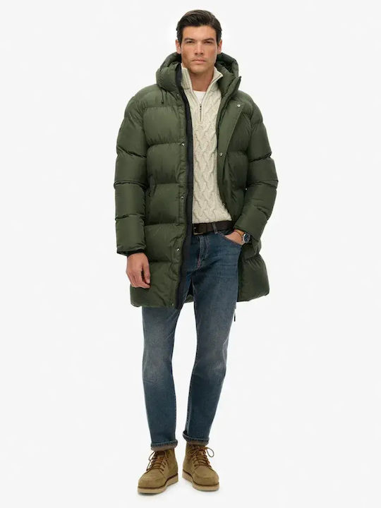 Μπουφάν Puffer Dark Moss Green