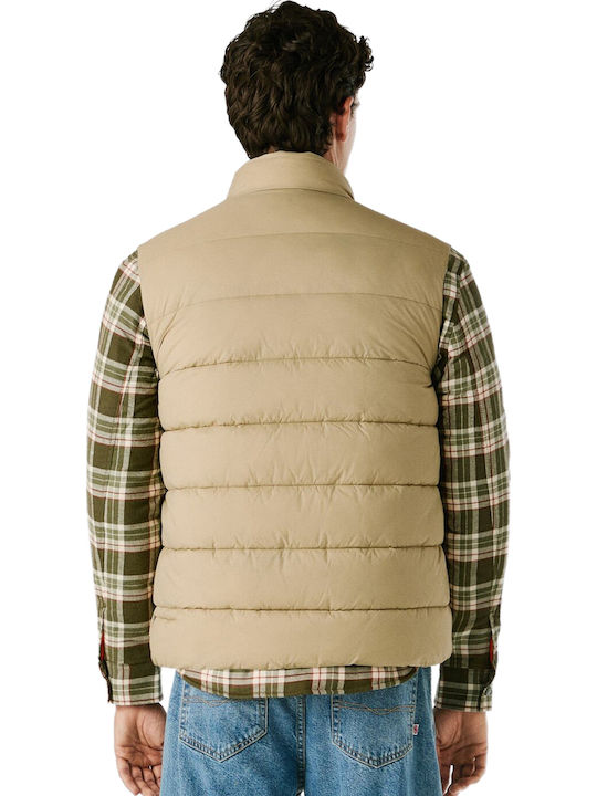 Sleeveless Jacket Puffer Stone Beige