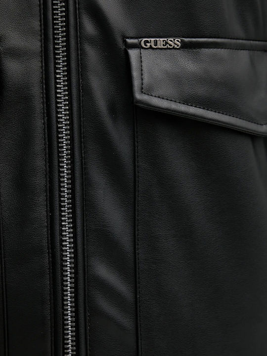 Μπουφάν από Δερματίνη Jet Black