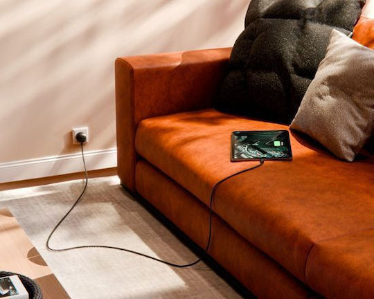 Twelve South Φορτιστής με Ενσωματωμένο Καλώδιο USB-C 30W Power Delivery Slate (PowerCord 1.2m)