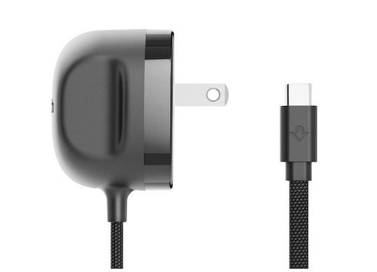 Twelve South Φορτιστής με Ενσωματωμένο Καλώδιο USB-C 30W Power Delivery Slate (PowerCord 1.2m)