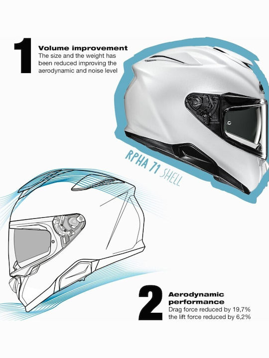 HJC R-PHA 72 Full Face με Sun Visor ECE 22.06