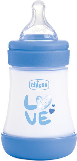 Chicco Πλαστικό Μπιμπερό Perfect 5 Κατά των Κολικών με Θηλή Σιλικόνης για 0+ μηνών 150ml