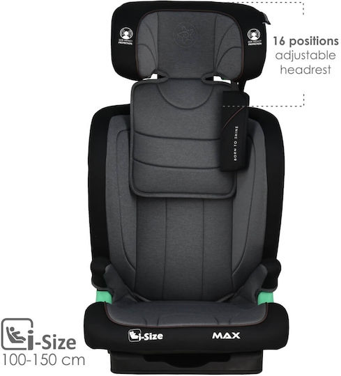 Bebe Stars Max Baby Car Seat i-Size with Isofix Grey