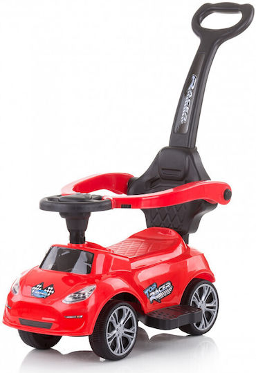 Chipolino Περπατούρα Turbo Αυτοκινητάκι Ride On με Χειρολαβή για 12+ μηνών Κόκκινο