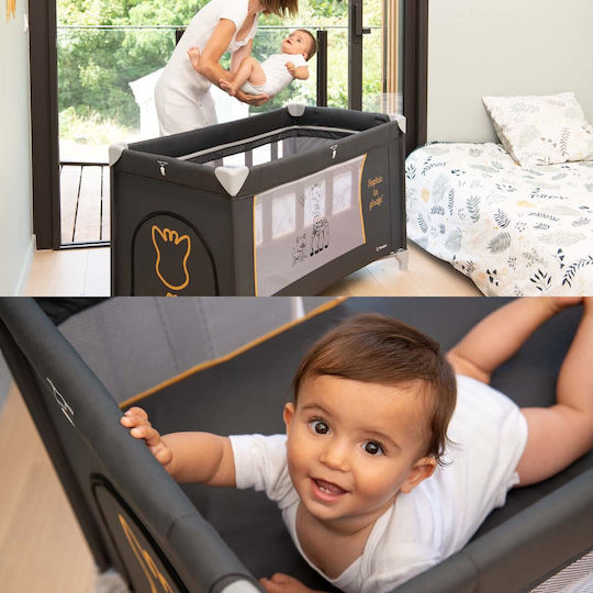 Renolux Sophie la Giraffe Opt Playpen 2 Levels with Changing Table & Mattress Brown 127x69cm