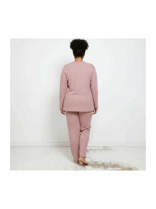 Asel Winter Women's Pyjama Set Pink