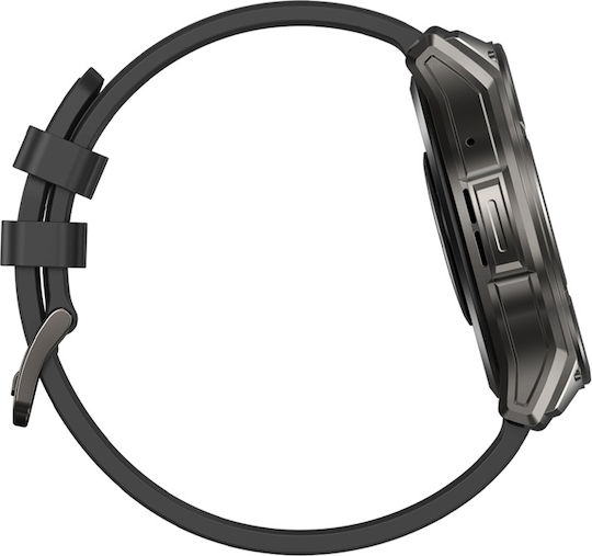Zeblaze Vibe 8 Stainless Steel 49mm Αδιάβροχο Smartwatch με Παλμογράφο (Μαύρο)