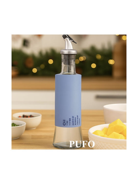 Pufo Glass Oil Vinegar Dispenser 300 Ml Blue