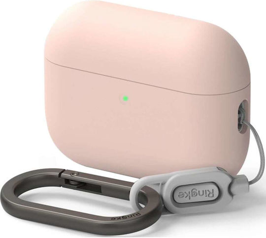 Ringke Silicone Калъф с кука Pink Sand за Apple AirPods Pro 3