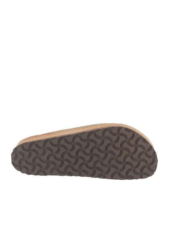 Shearling Winter Women's Slippers Brown
