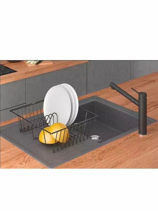 Metaltex Lava Metallic Black Sink Strainer 36x33x13cm