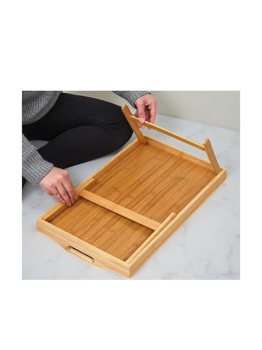 Cheffinger Lemnos Dreptunghiular Tavă de Servire cu Mânere în Culoare Maro CF-5021 1buc