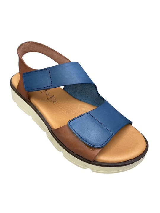 Anatomic Women's Leather Platform Shoes Blue
