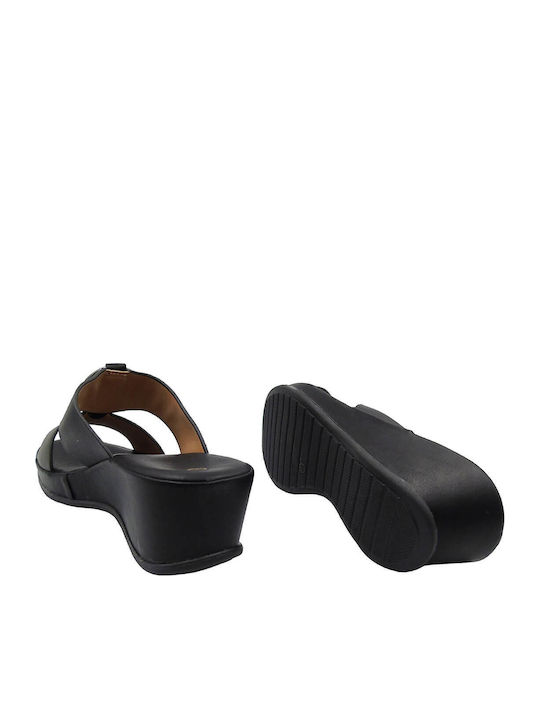 Women's Platform Wedge Sandals Black