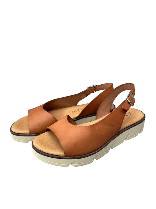 Anatomic Women's Leather Platform Shoes Tabac Brown