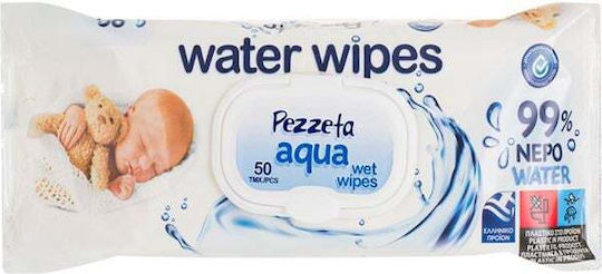 Nannys Water Wipes Baby-Feuchttücher mit 99% Wasser ohne Alkohol & Parabene 50 Stück