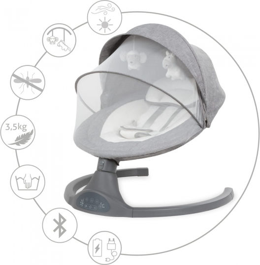 Kidwell Electric Relax pentru Bebeluși Luxi cu Muzică Gri pentru Copil până la 9kg