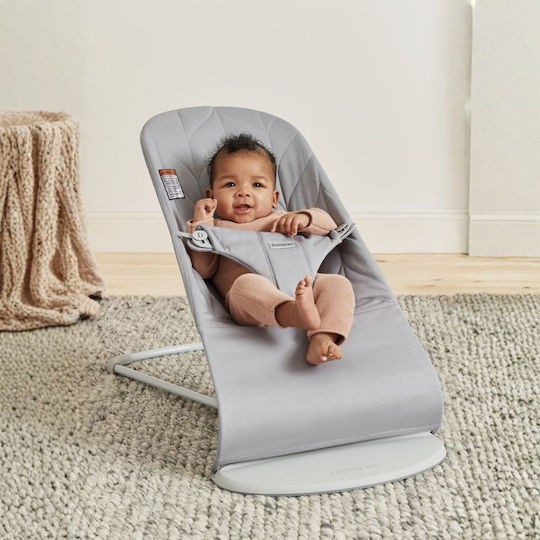 BabyBjorn Handbuch Baby Relax Bliss Petal Quilt Light Grey für Kind bis 13kg
