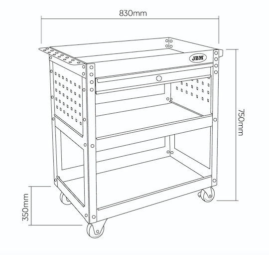 JBM Metallic Tool Carrier