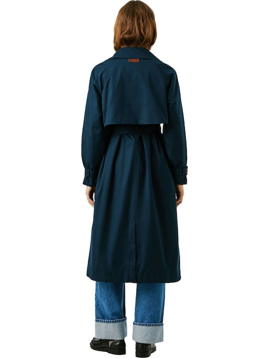 Women's Dulwich Blue Trench Coat