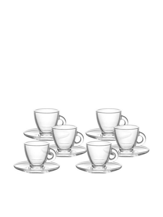 Max Home Φλιτζάνι Cappuccino Γυάλινο Διάφανο 225ml