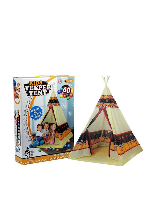 Zita Toys Kids Indian Teepee Play Tent for 3+ years Brown