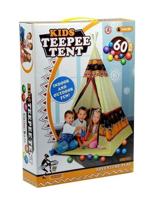 Zita Toys Kids Indian Teepee Play Tent for 3+ years Brown