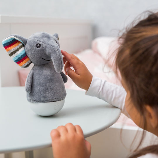 Zazu Φωτάκι Νυκτός Elly the Elephant USB Γκρι με Αισθητήρα