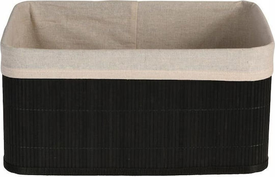 H&S Collection Coș de Depozitare Bambus Negru 1buc