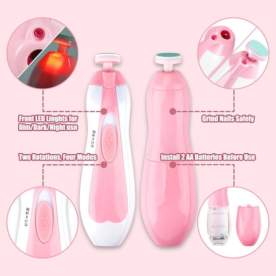 Baby Electric Nail File Pink