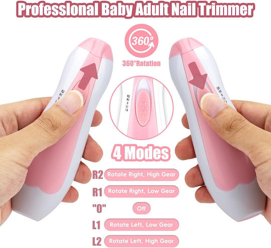 Baby Electric Nail File Pink