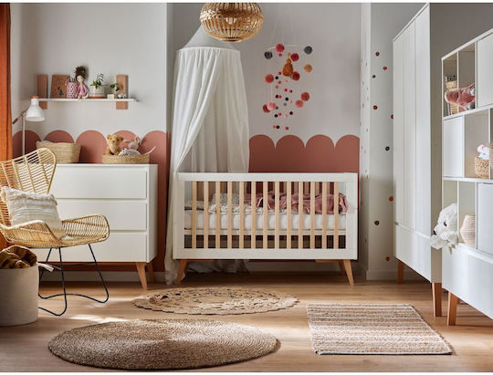 Kidscom Polymorphische Babywiege Swing Weiß mit Matratze
