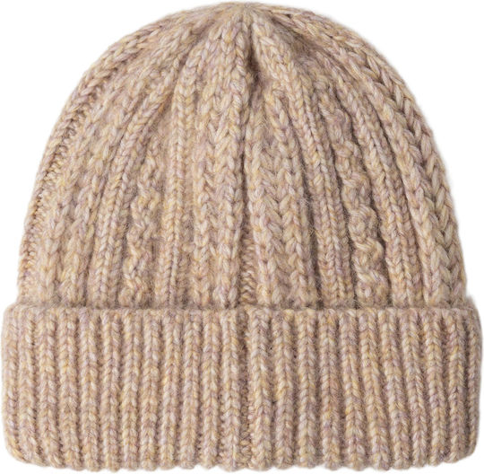 Beanie Γυναικείος Σκούφος Πλεκτός σε Ροζ χρώμα