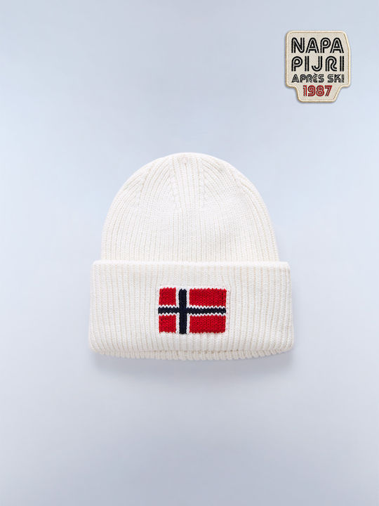 Beanie Unisex Beanie Knitted in Ecru color