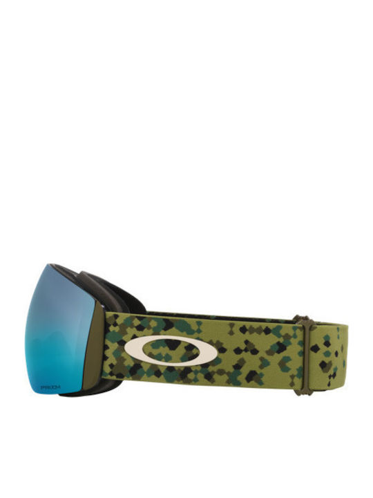 Oakley Snow Masca de schi și snowboard Pentru adulți Verde cu Lentilă în culoarea Verde