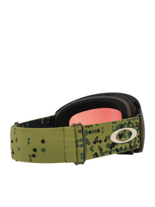 Oakley Snow Mască de Schi și Snowboard pentru Adulți Verde cu Lentilă Verde