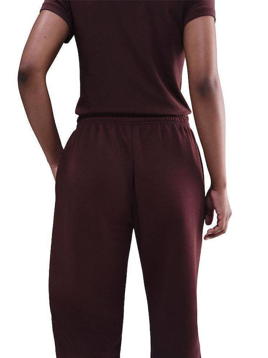 Nike Sportswear Phoenix Παντελόνι Φόρμας Fleece Burgundy