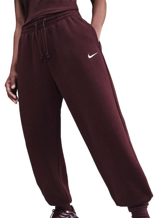 Sportswear Phoenix Παντελόνι Φόρμας Fleece Burgundy