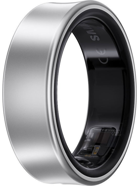 Samsung Galaxy Ring 15.7mm Αδιάβροχο με Παλμογράφο Titanium Silver