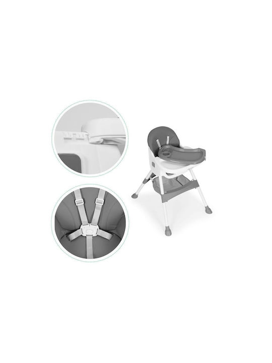 Ecotoys Foldable Baby Highchair Gray