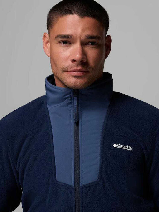 Ανδρική Ζακέτα Fleece Μπλε
