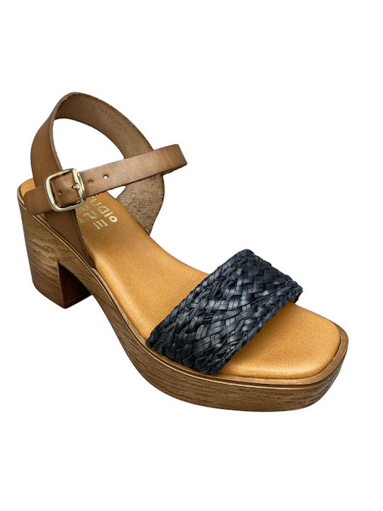 Leather Sandals Anatomic Black